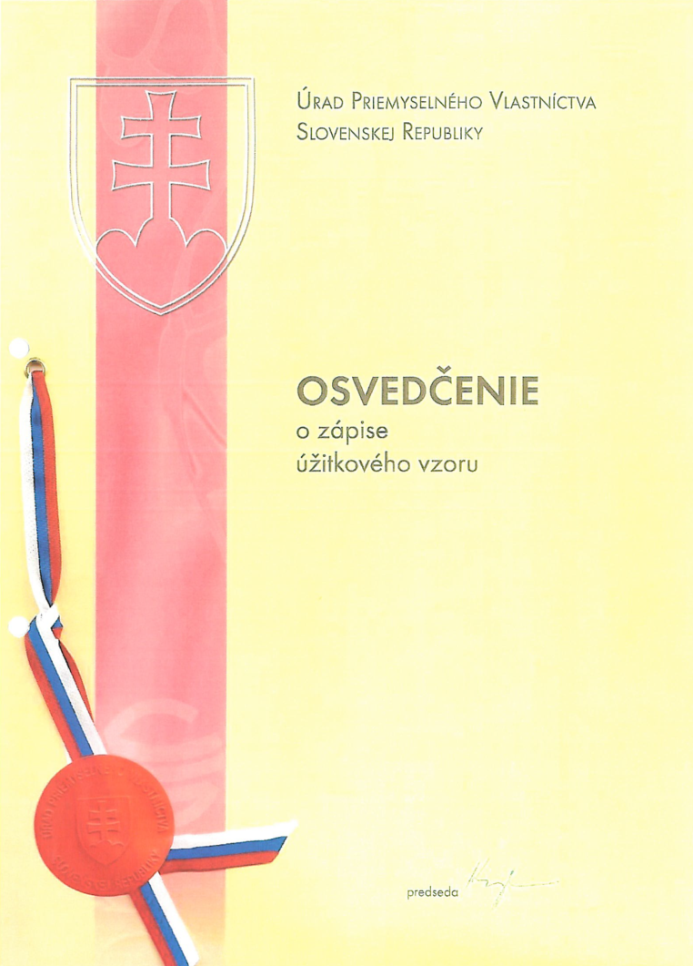 Osvedčenie č.5721