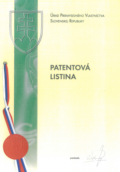 Patentová listina č.288407 Str.1